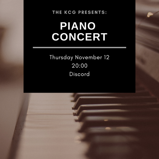 KCG Presents: Online Piano Concert